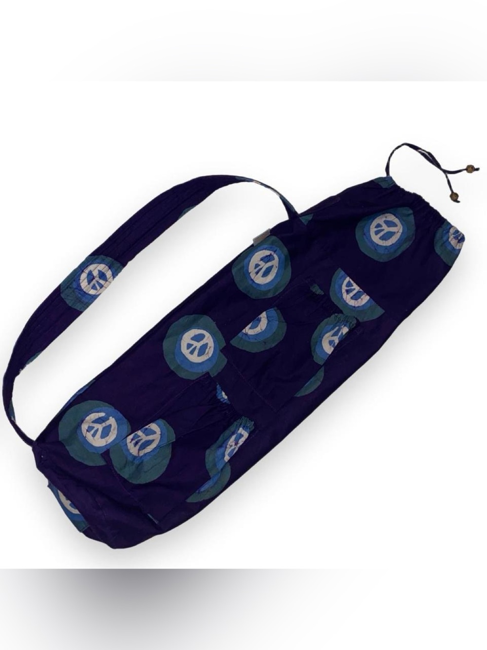 Global Mamas Peace Sign Yoga Mat Tote Bag